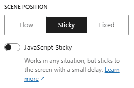 Javascript Sticky Controls